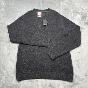 Rails Orrin Sweater Mens Large Storm Gray Marled Crewneck Knit Cotton NWT